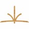 Ekena Millwork Davenport Rough Sawn Timber Gable Bracket, Western Red Cedar, 96"W x 56"H x 4"D x 4"F, 14/12 Pitch GBW096X56X0404DAV00RWR - alternate 1